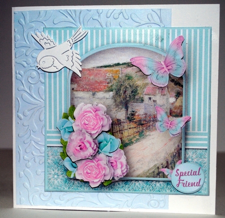 Country Lane - Decoupage Card Mini Kit by Kristina Norbat