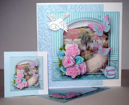 Country Lane - Decoupage Card Mini Kit by Kristina Norbat