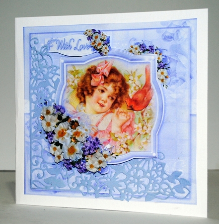 A Girl & her Bird Flower Frame Mini Kit by Kristina Norbat