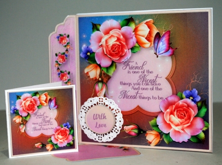 Friendship - Side Border Card Mini Kit by Kristina Norbat