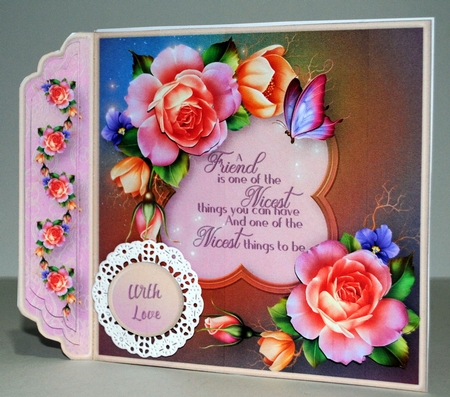 Friendship - Side Border Card Mini Kit by Kristina Norbat