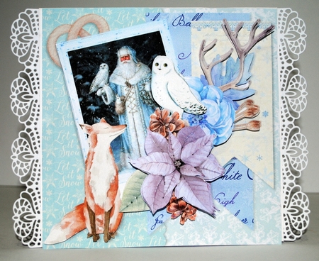 Winter Charm 4  7x7 Card Front & Insert Mini Kit by Kristina Norbat