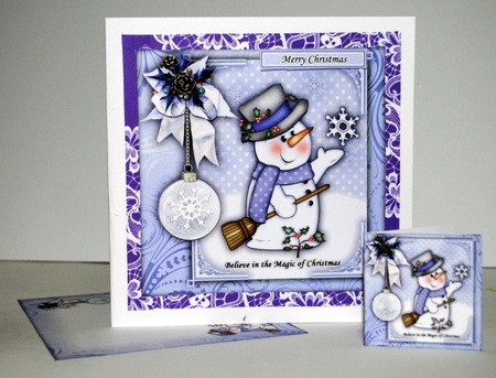 Magical Snowman Lilac Mini Kit by Kristina Norbat