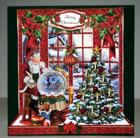 Santa Scenic Christmas Mini Page Kit by Kristina Norbat