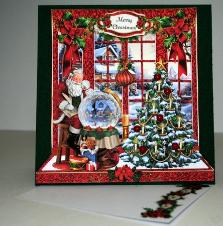Santa Scenic Christmas Mini Page Kit by Kristina Norbat
