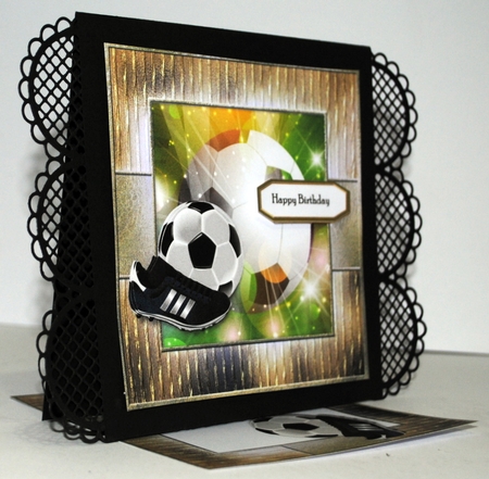 Male Card Topper & Insert Football by Kristina Norbat
