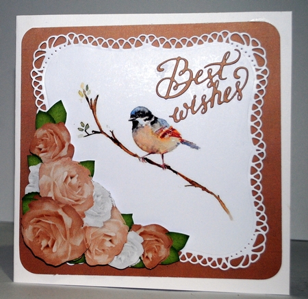 Autumn 3 Rose Vignette 3 by Kristina Norbat