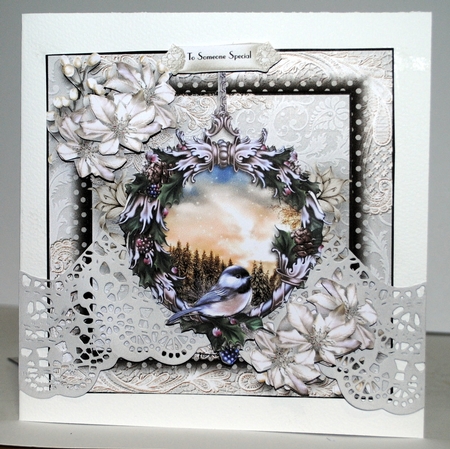 Winter Scene Poinsettia by Kristina Norbat
