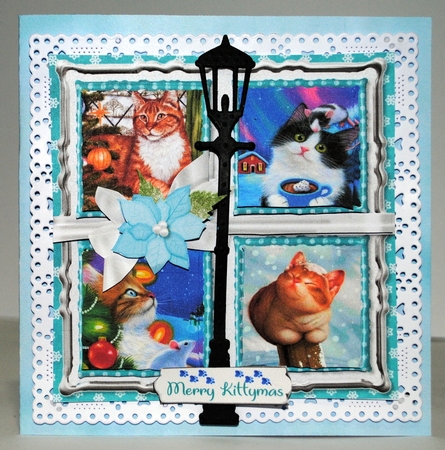 Its Kittymas 2 7x7 Card Front & Insert Mini Kit by Kristina Norbat