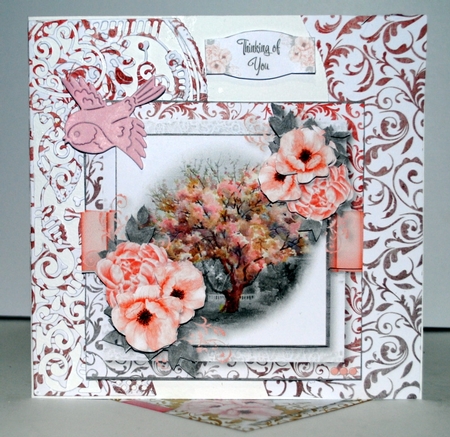 Watercolour Vintage Pink Poppy 4 by Kristina Norbat