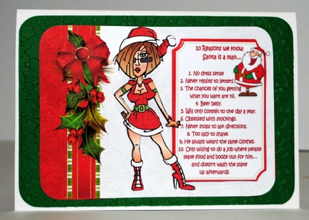J.J 10 reasons we know Santa is a man quick card by Kristina Norbat