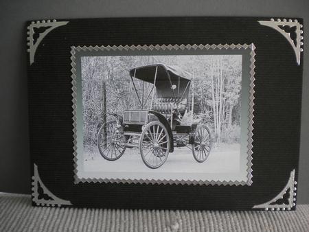 Old Classic Car Pyramid on Effective Metallic Boarder Featured Gallery Photo