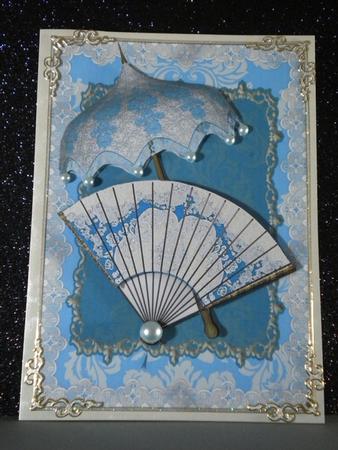 Lacy Parasol and Fan by Kristina Norbat