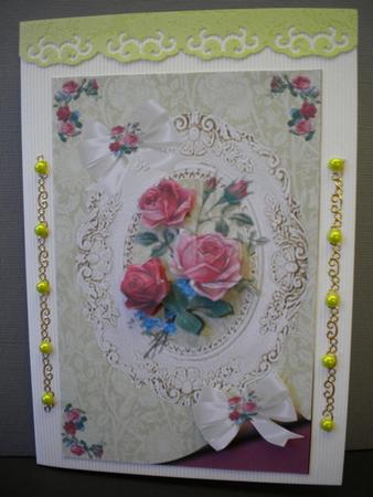 Pretty Florals in Vintage Ornate Frame by Kristina Norbat