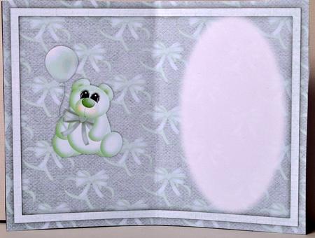Green Balloon Bear Insert by Kristina Norbat