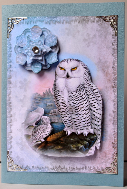 Vintage Birds 5, Snowy Owl by Kristina Norbat