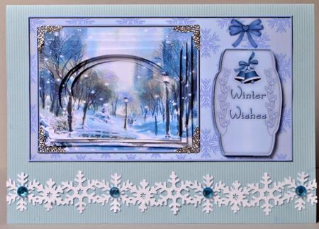 Christmas Eve in the Park Double Pyramid by Kristina Norbat