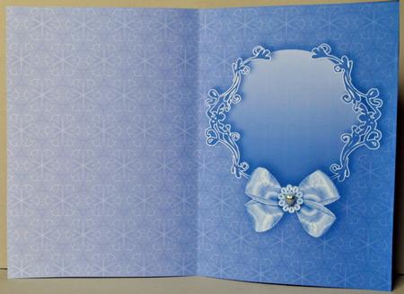 White Tulips Bouquet on a Blue Mat Matching A5 Insert by Kristina Norbat