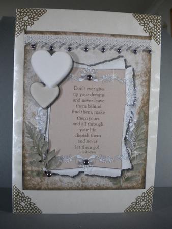 Your Dreams Card Topper by Kristina Norbat