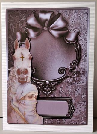 Chocolate and Charcoal Shiny Frame Card Fronts by Kristina Norbat
