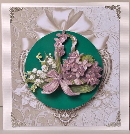 Blue and Ivory Shiny Frame Card Fronts by Kristina Norbat