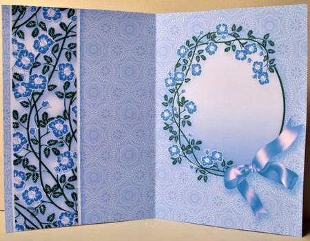 Blueberries and Cream Pomander Bouquet Matching A5 Insert by Kristina Norbat
