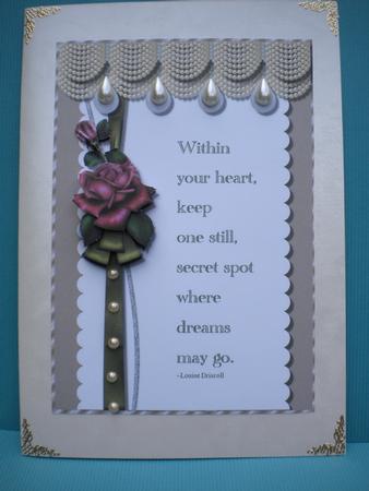 Where Dreams May Go Card Topper by Kristina Norbat
