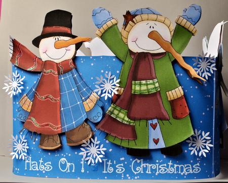 Hat Card Kit - Hats on It's Christmas by Kristina Norbat