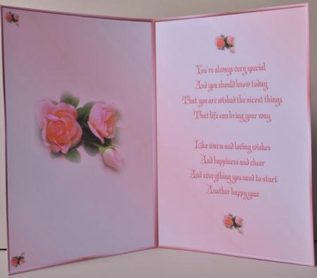 Roses Insert with Verse by Kristina Norbat