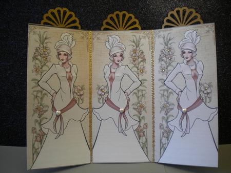 Tri Panel Elegant Lady by Kristina Norbat