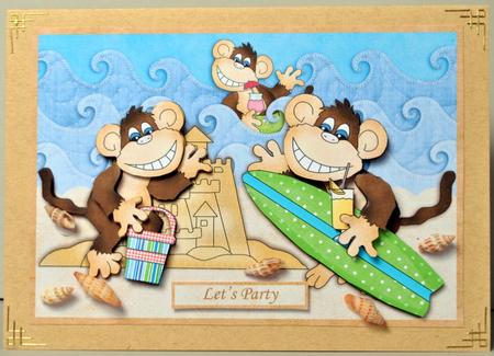 Life is a Beach Birthday Decoupage or Party by Kristina Norbat
