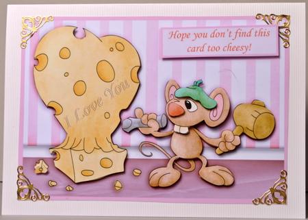 Cheesy Love Topper and Decoupage by Kristina Norbat