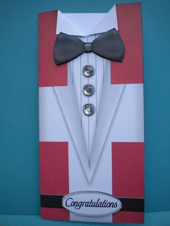 Dressed to Thrill!! Man's Quick Card with 3D Decoupage by Kristina Norbat