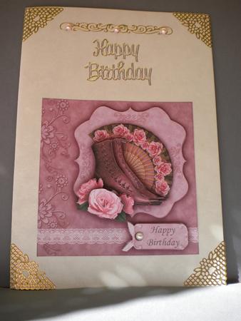 Vintage Fan Boots & Roses Topper & by Kristina Norbat