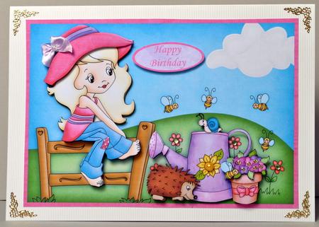 The Garden Fence Topper and Decoupage by Kristina Norbat