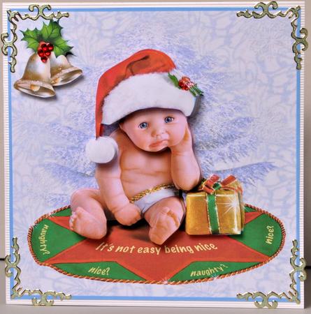 It's Not Easy Being Nice- 6x6 Card by Kristina Norbat
