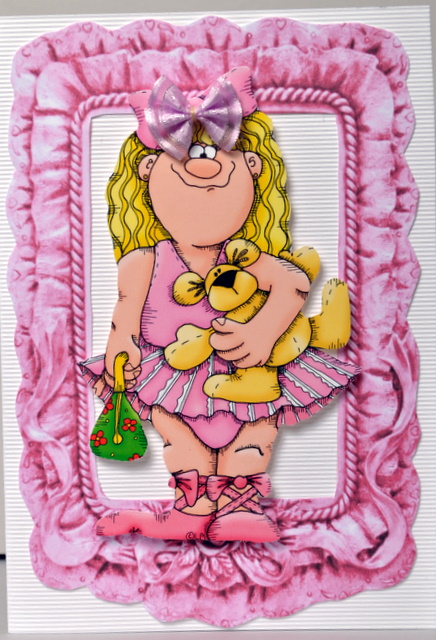 Frilly Frames Pink/blue by Kristina Norbat