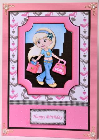 Shop 'til You Drop Quick Card & Toppers by Kristina Norbat