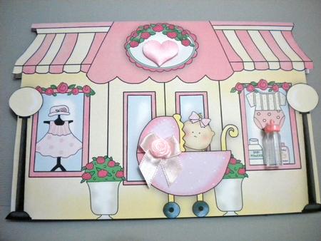 New Baby Girl Shop Shape Card Part 1 by Kristina Norbat