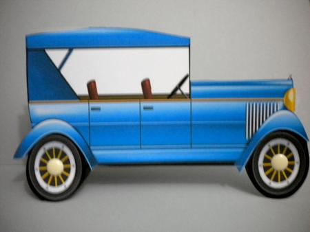 Blue Car Shaped Card by Kristina Norbat