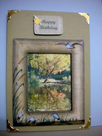 Bird Framed Reflected Tree by Kristina Norbat
