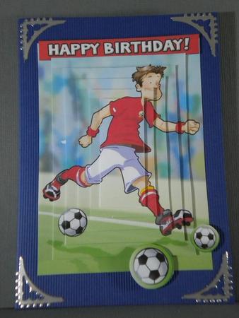 Football Dude Basic Red and White Pyramid. by Kristina Norbat