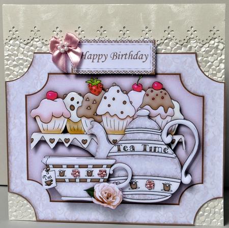Teatime Treats Topper & Decoupage by Kristina Norbat