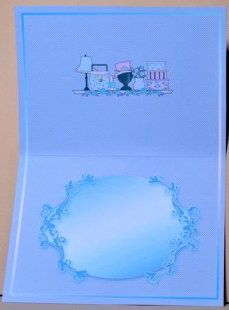 Girly Chic Blue Matching A5 Insert by Kristina Norbat