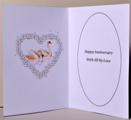 Swans and Heart Insert (white) by Kristina Norbat