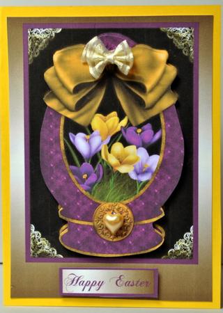Fancy Easter Egg Card Front by Kristina Norbat