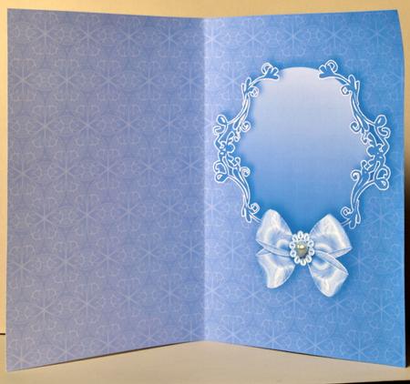 White Tulips Bouquet on a Blue Mat Matching A5 Insert by Kristina Norbat