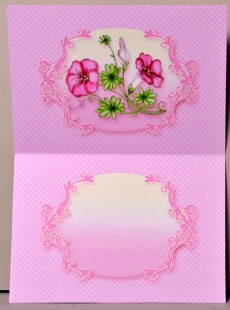 Pink Floral A5 Landscape Insert by Kristina Norbat