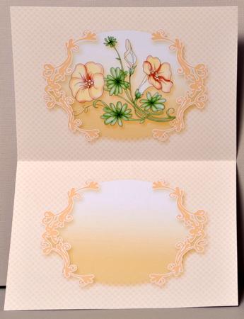 Cream Floral A5 Landscape Insert by Kristina Norbat