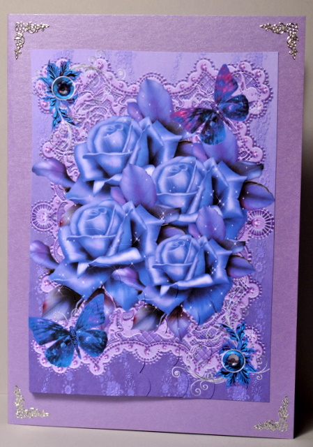 Sparkly Roses & Butterflies by Kristina Norbat